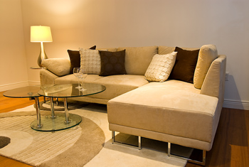 Living room with hardwood floors